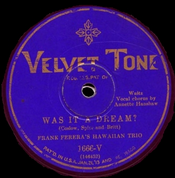 Was That A Dream-Velvet Tone 1666-V
